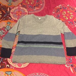 J. Jill Multicolor Striped Sweater